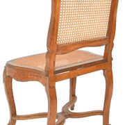 4 caned chairs from the Louis XV period stamped by Charles Delenoncourt.