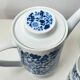 Vintage Melitta Coffee Set – White and Blue Porcelain Flowers – 1970s – Made in Germany