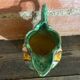 Antique Style Monaco Perugia Ceramic Pitcher with Multicolored Bird Decoration