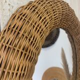 Wicker mirror