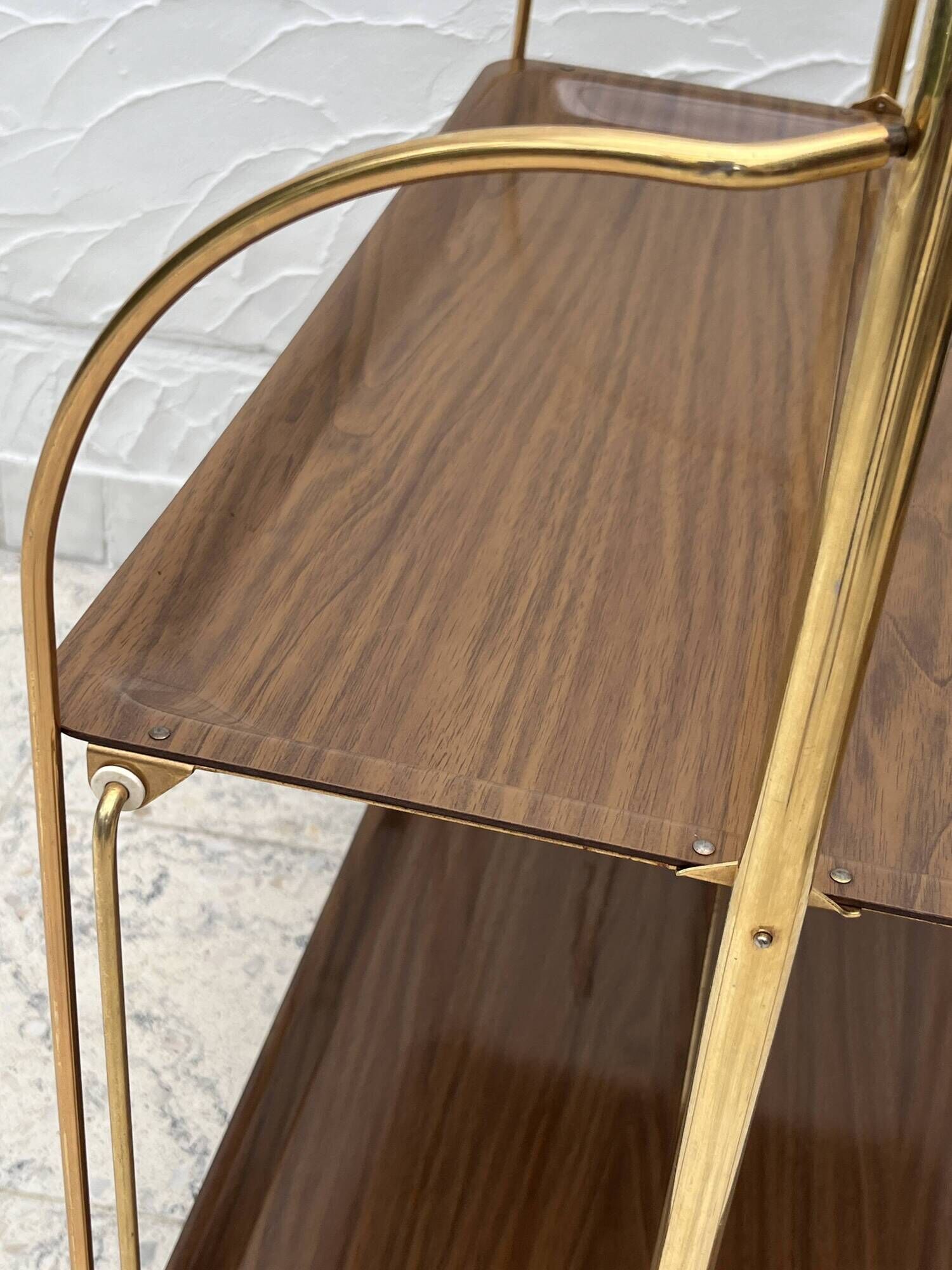 Vintage Golden Folding Table Gerlinol