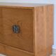 Italian Sideboard – Sculptural Wood with Bronze Handles, 1970s