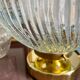 Vintage glass globe table lamp