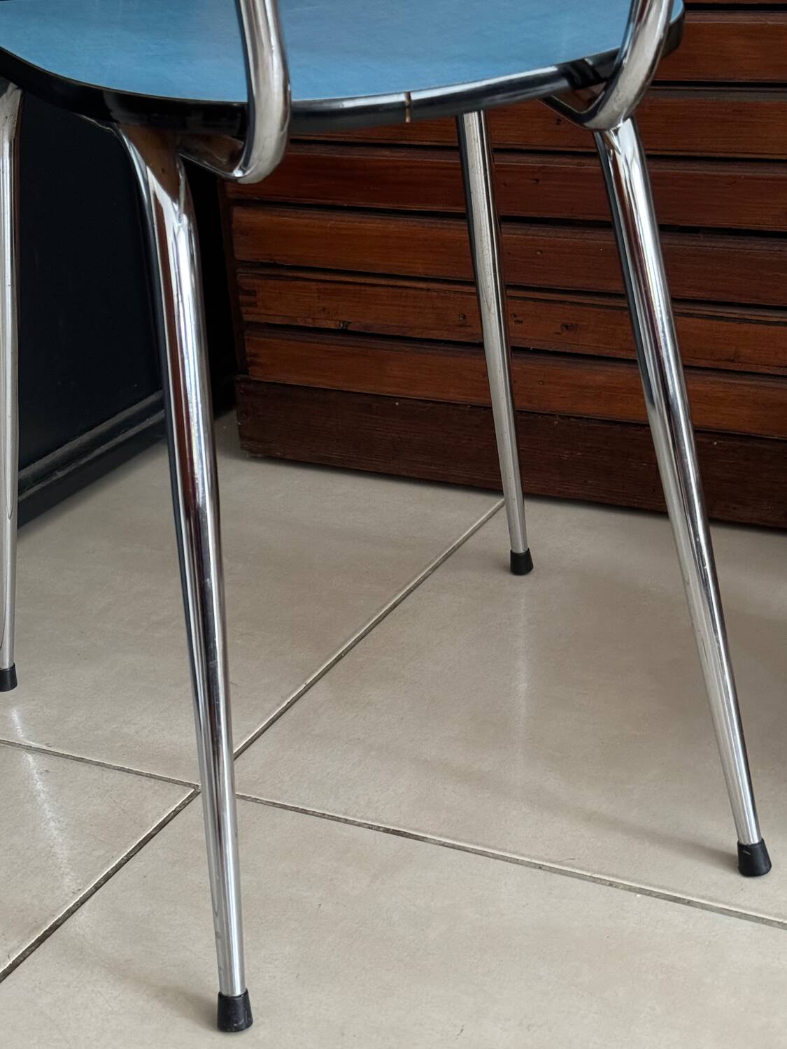 Vintage Blue Formica Chair