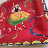 Enamel ashtray from longwy "charming round" by sylvie langet