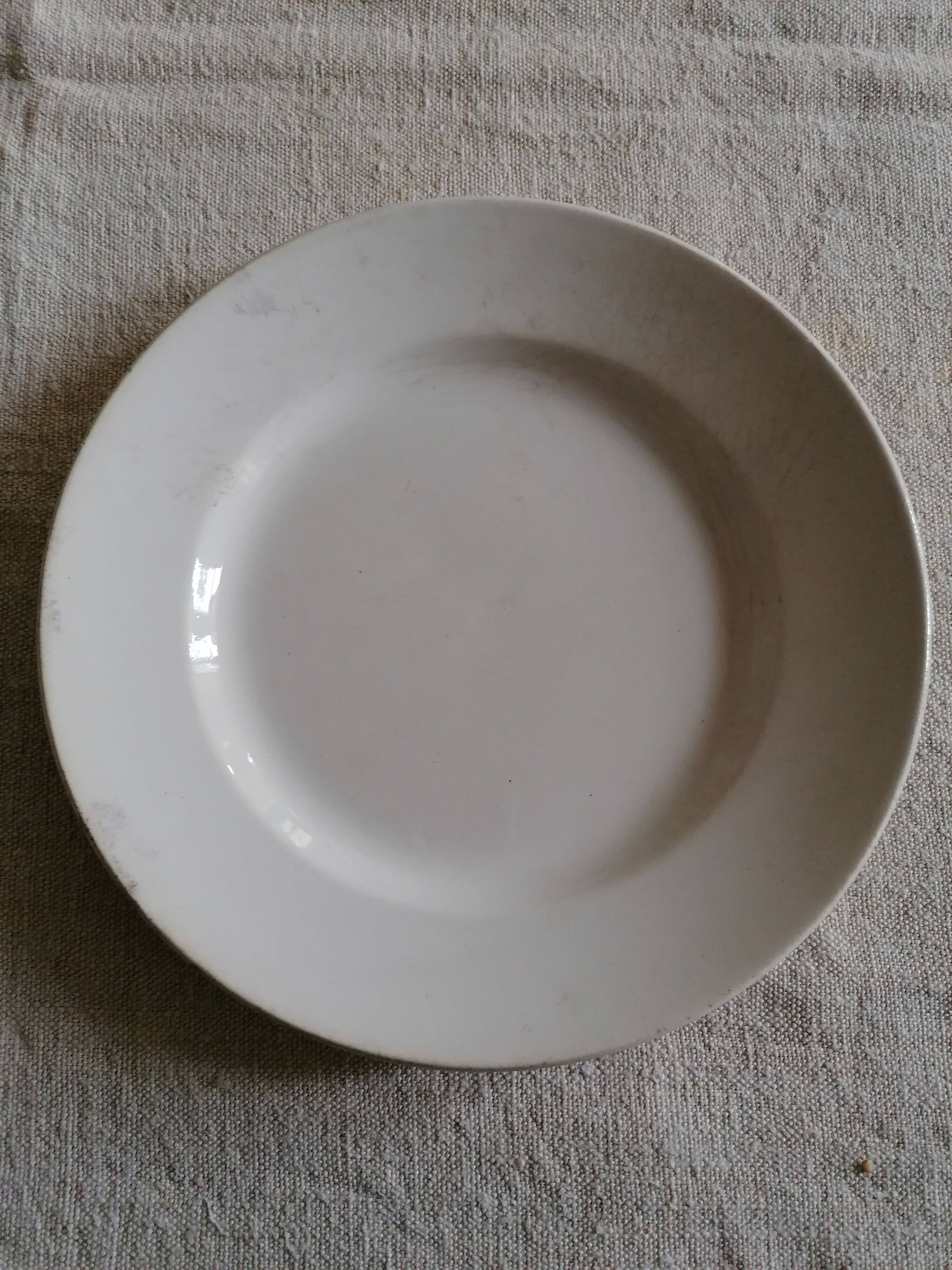 Lot of 6 flat plates in Gien earthenware