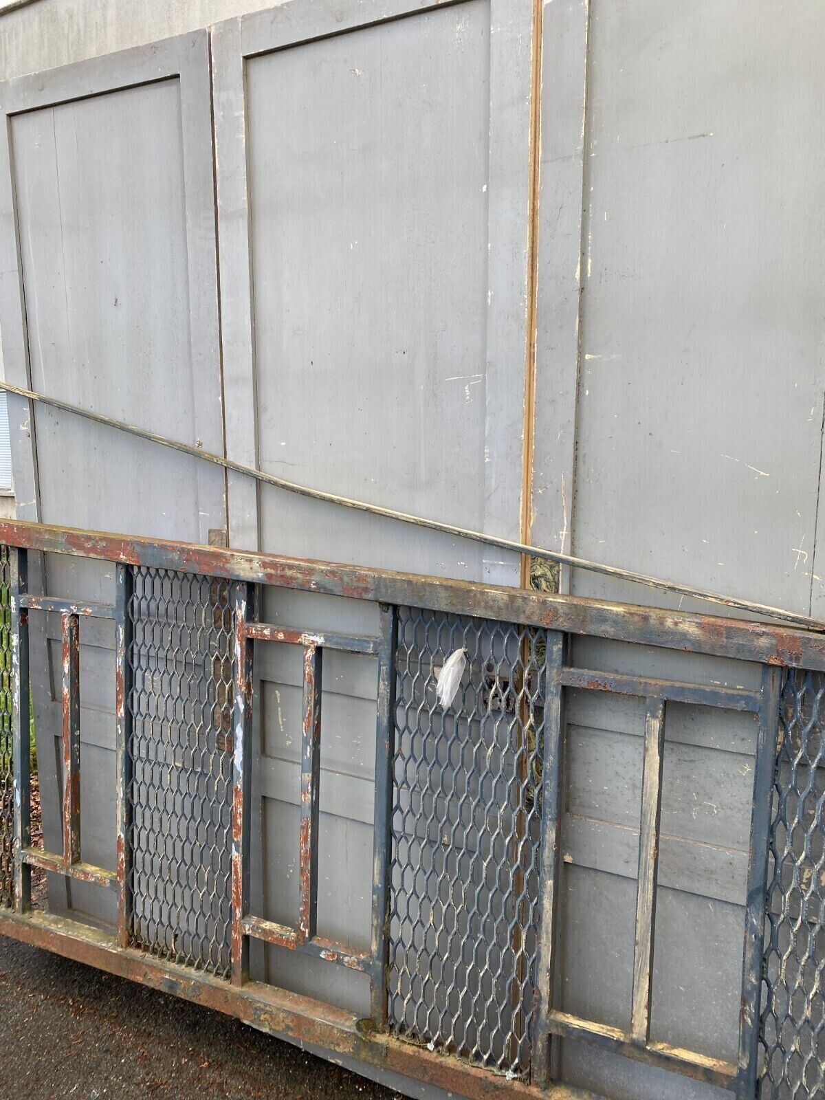 Suite of three single-sided doors in solid fir XIX century