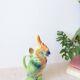 Parrot carafe in earthenware