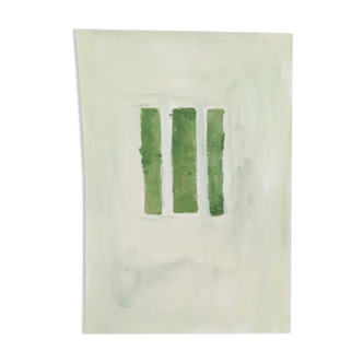 Peinture minimaliste géométrique Vert