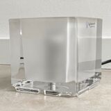 Vintage Nachtmann Leuchten glass cube table lamp