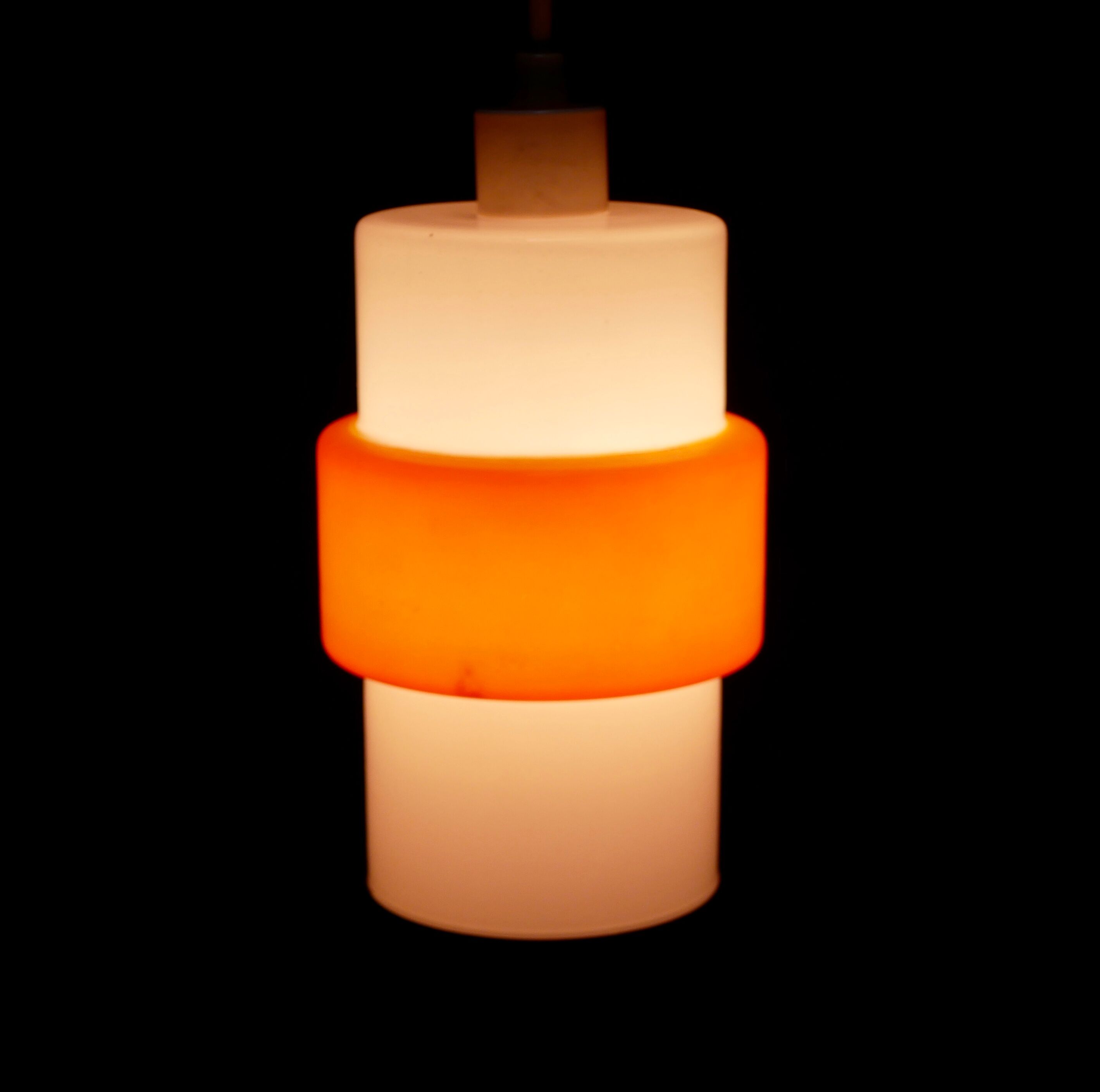 Vintage opaline pendant lamp