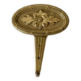 Golden brass coat hook