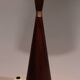 Vintage teak floor lamp with fabric shade from Parker Knoll, 1960s