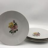 Hutschenreuther Arzberg-Bavaria Germany, 4 Porcelain dessert plates