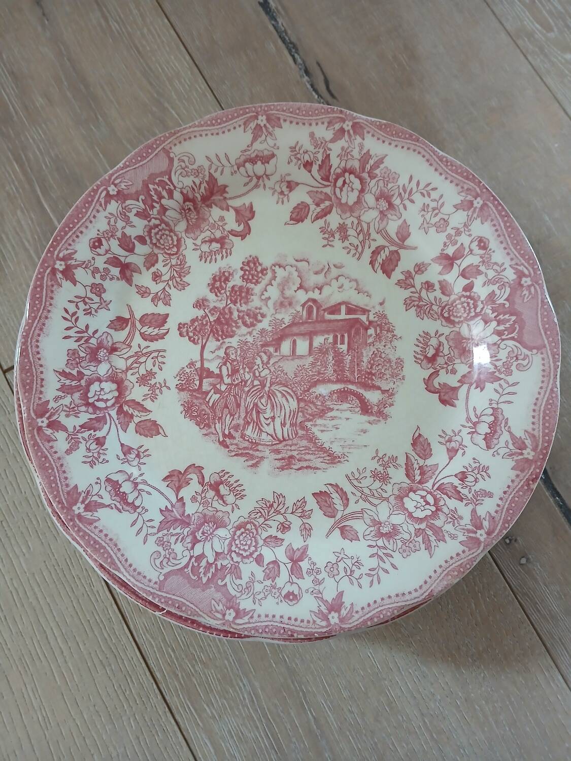 10 antique dinner plates