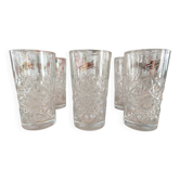 Lot de 6 verres Long Drink publicitaires Schweppes