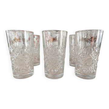 Lot de 6 verres Long Drink publicitaires Schweppes