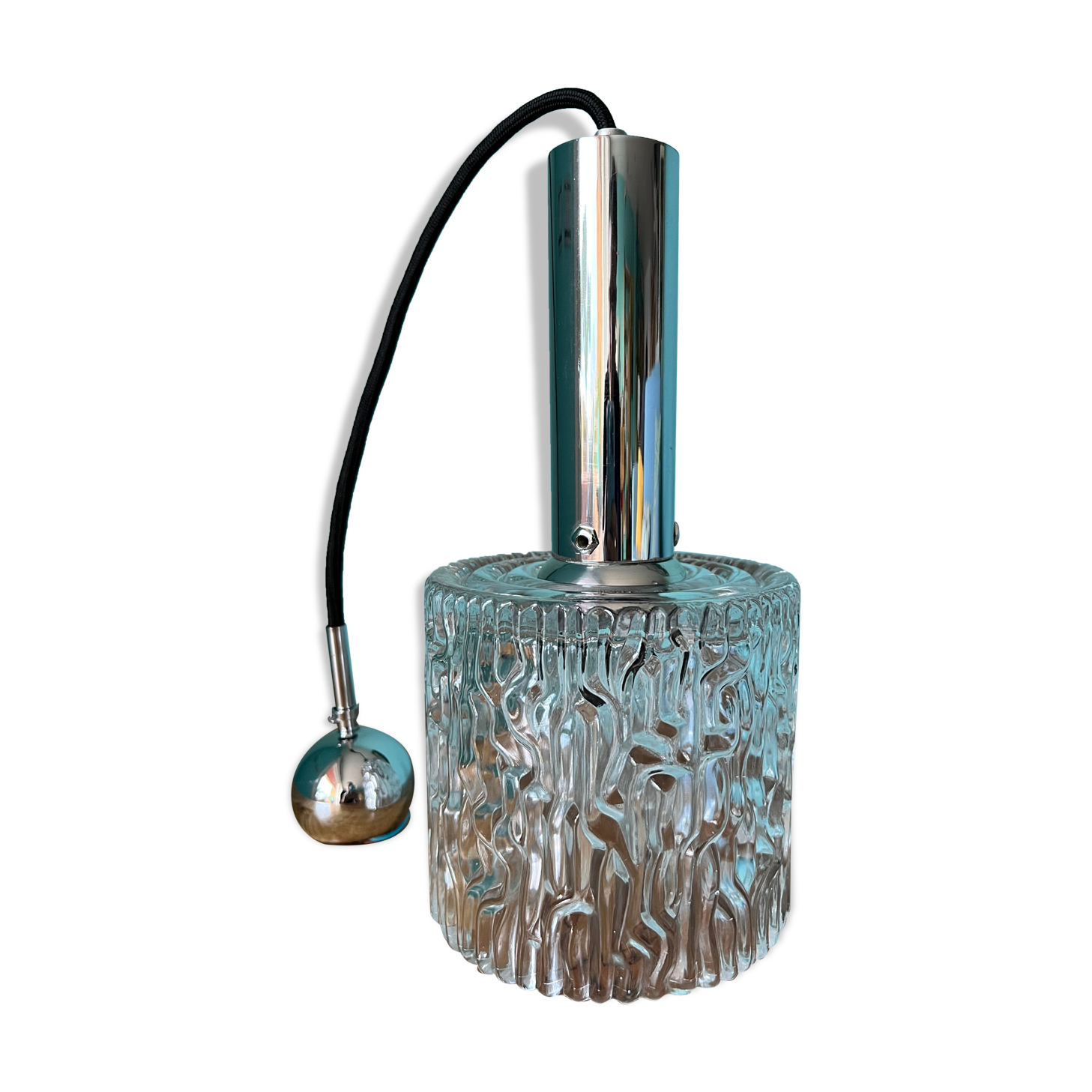 Art deco lamp / Mid century modern lamp / home decor from 1960s / ceiling pendant lamp shade