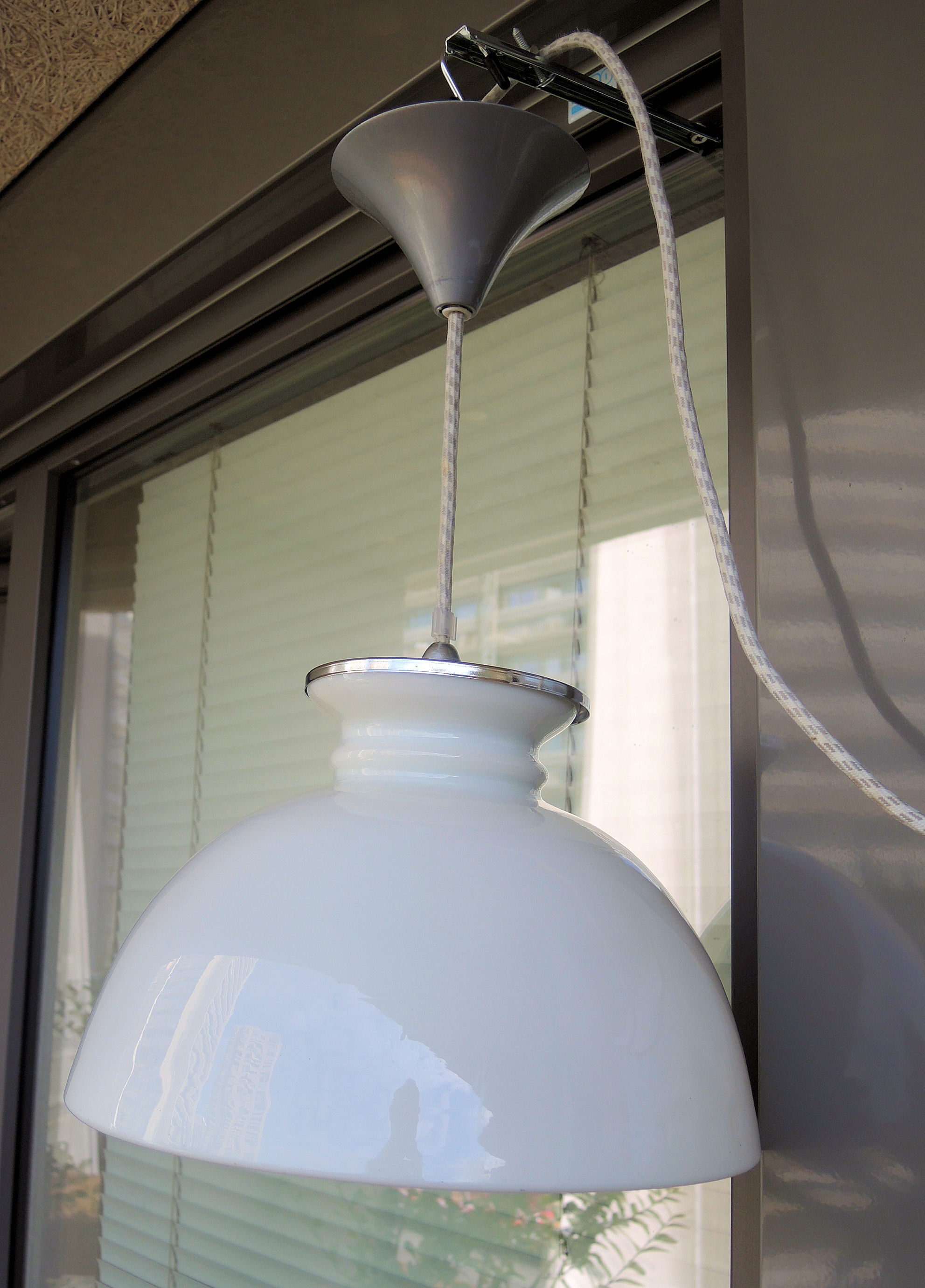 Hanging lamp opaline white 30