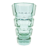 Vase Art Déco, verre alexandrite, design de J. Hoffmann, Moser, Tchécoslovaquie, années 1930