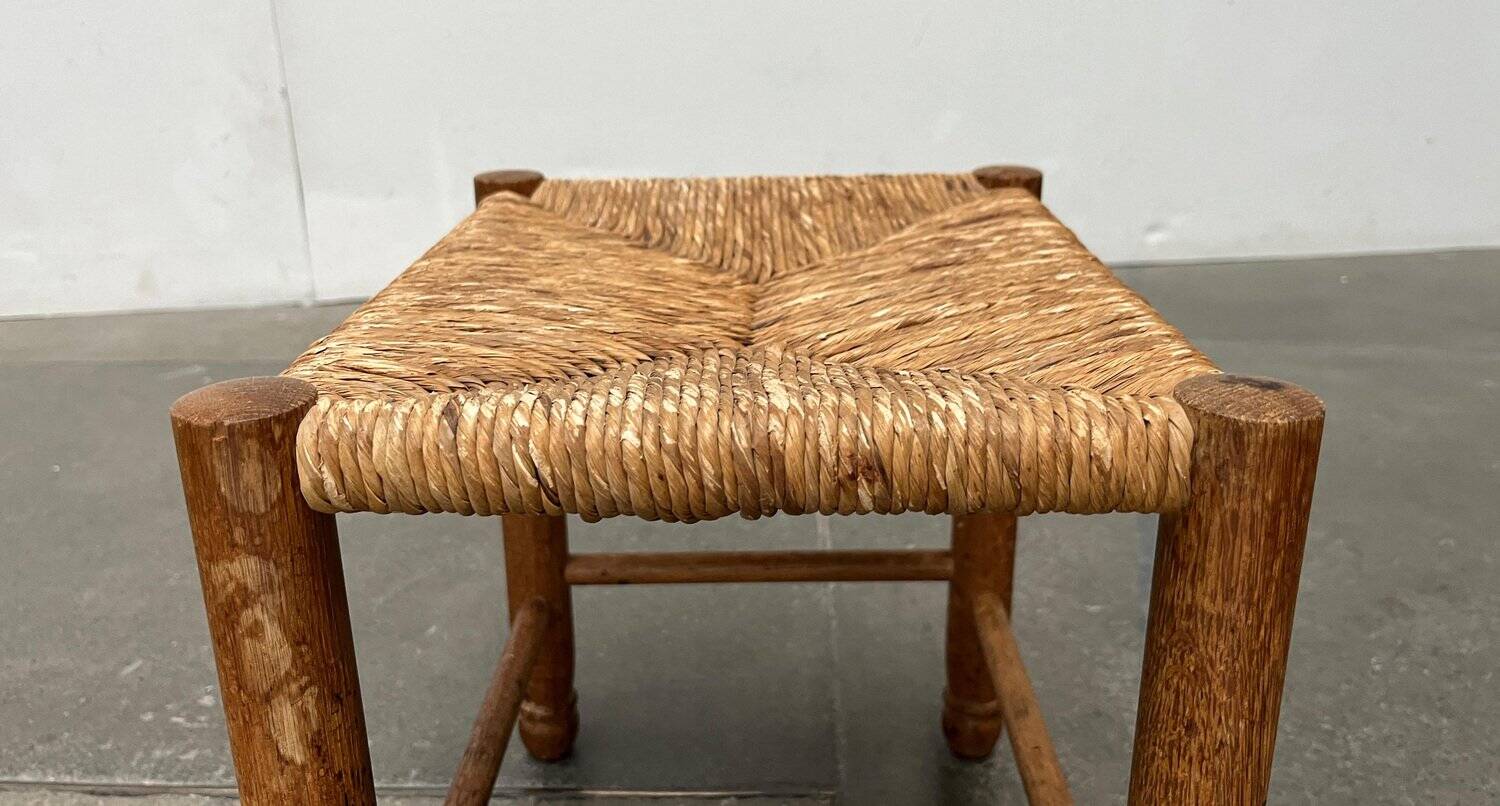 German Mid-Century Wooden Stool, 1960s