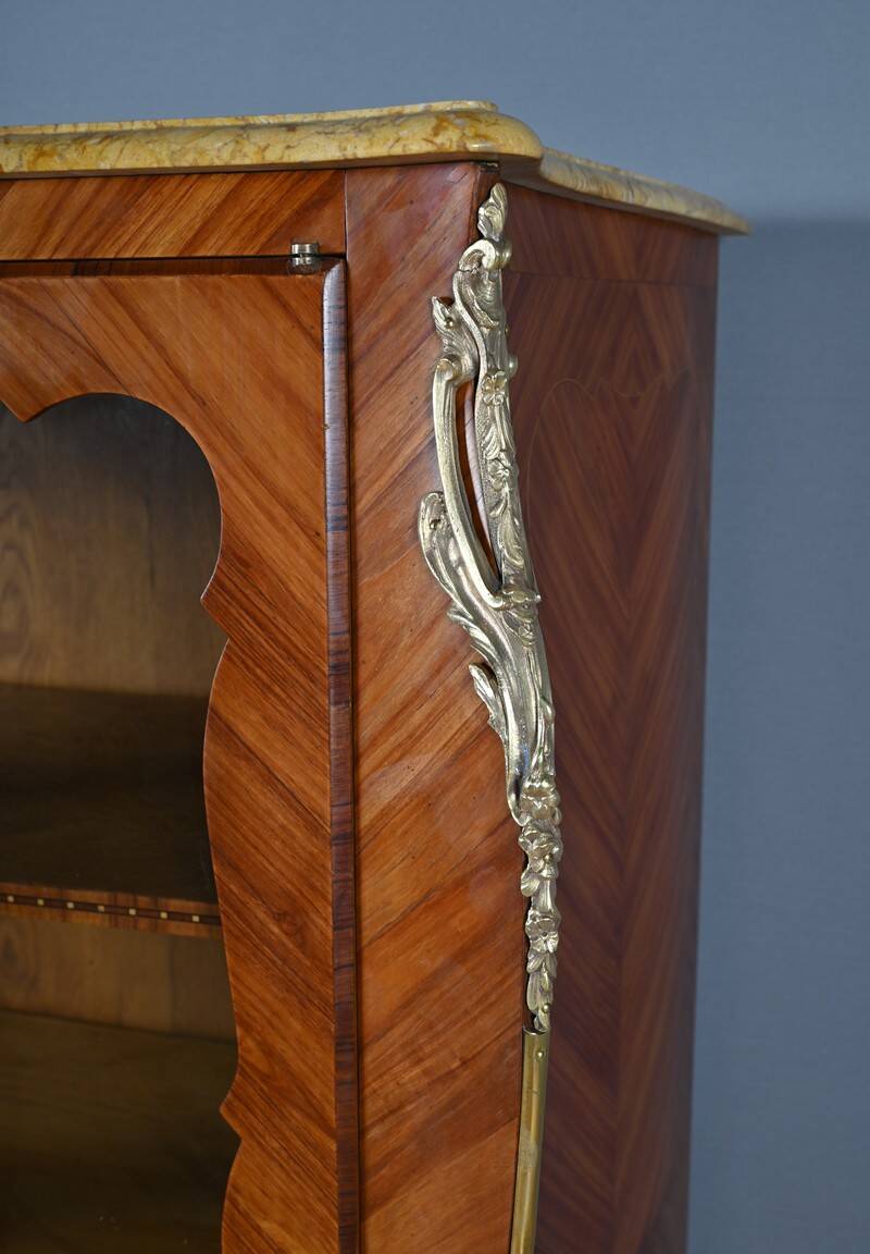 Small Display Library in Rosewood Marquetry, Louis XV style