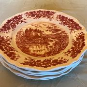 Set of 6 Sarreguemines Bristol flat plates