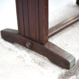 Art deco bistro table, wood and brass bistro table, wood table, art deco, kitchen, 30's