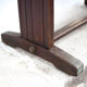 Art deco bistro table, wood and brass bistro table, wood table, art deco, kitchen, 30's