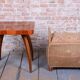 Czech Art Deco Stool in Wood and Hemp, 1940s