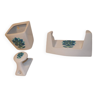 70s ceramic bathroom set