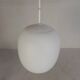 Vintage school lamp with frosted white glass shade, 1950s.