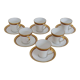6 coffee cups and porcelain cup Hertel Jacob Bavaria Germany