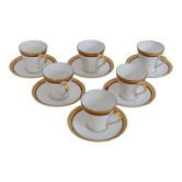 6 coffee cups and porcelain cup Hertel Jacob Bavaria Germany