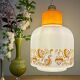 Suspension globe vintage années 70 en opaline