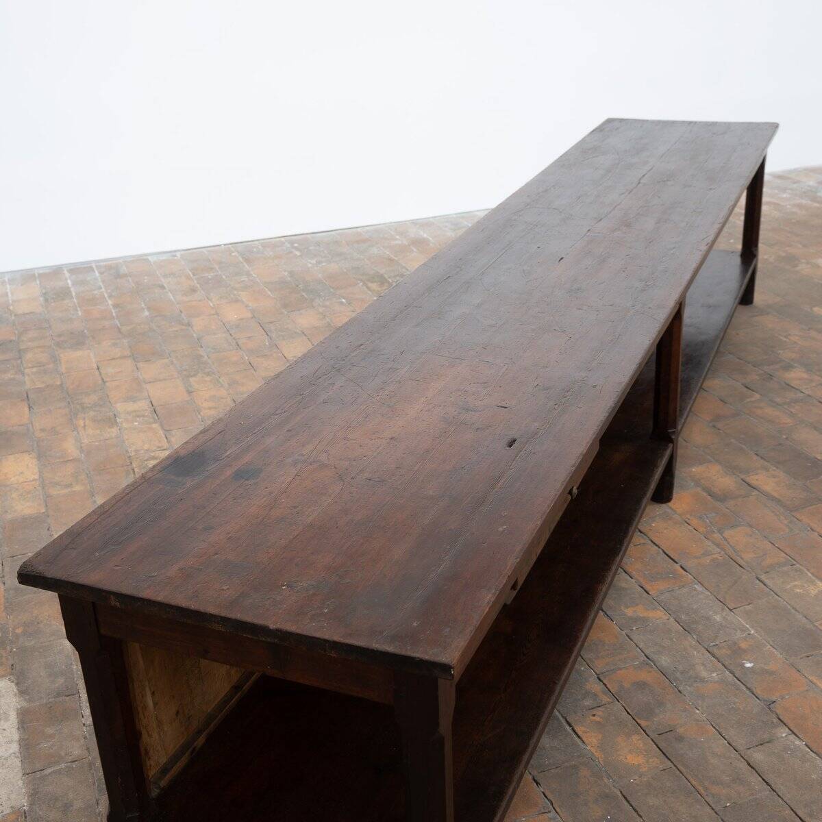 Grande table de drapier vintage, 1920