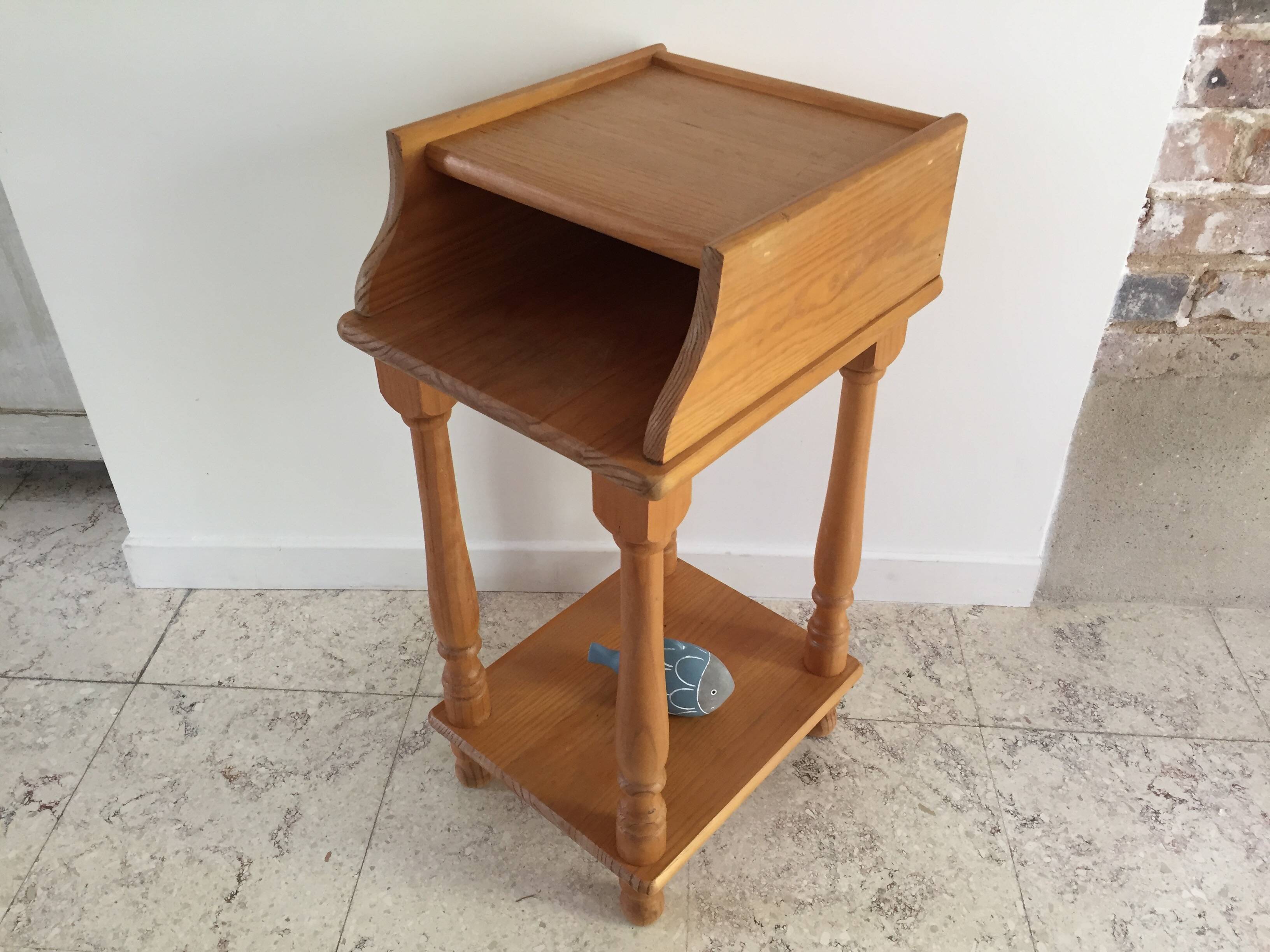 Small vintage bedside table