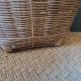 Vintage rattan basket