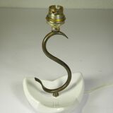 Ceramic and brass lamp from the 1950s.