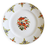 Plate with colorful flowers Onnaing