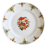 Plate with colorful flowers Onnaing