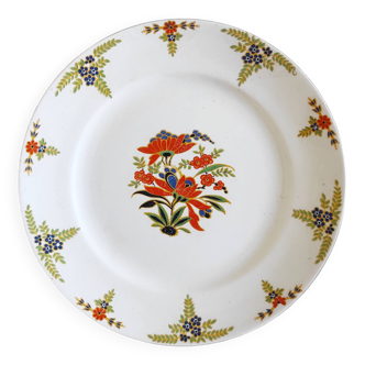 Plate with colorful flowers Onnaing