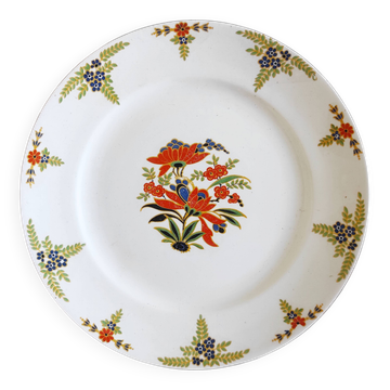 Plate with colorful flowers Onnaing