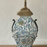 Antique Chinese enameled ceramic lamp