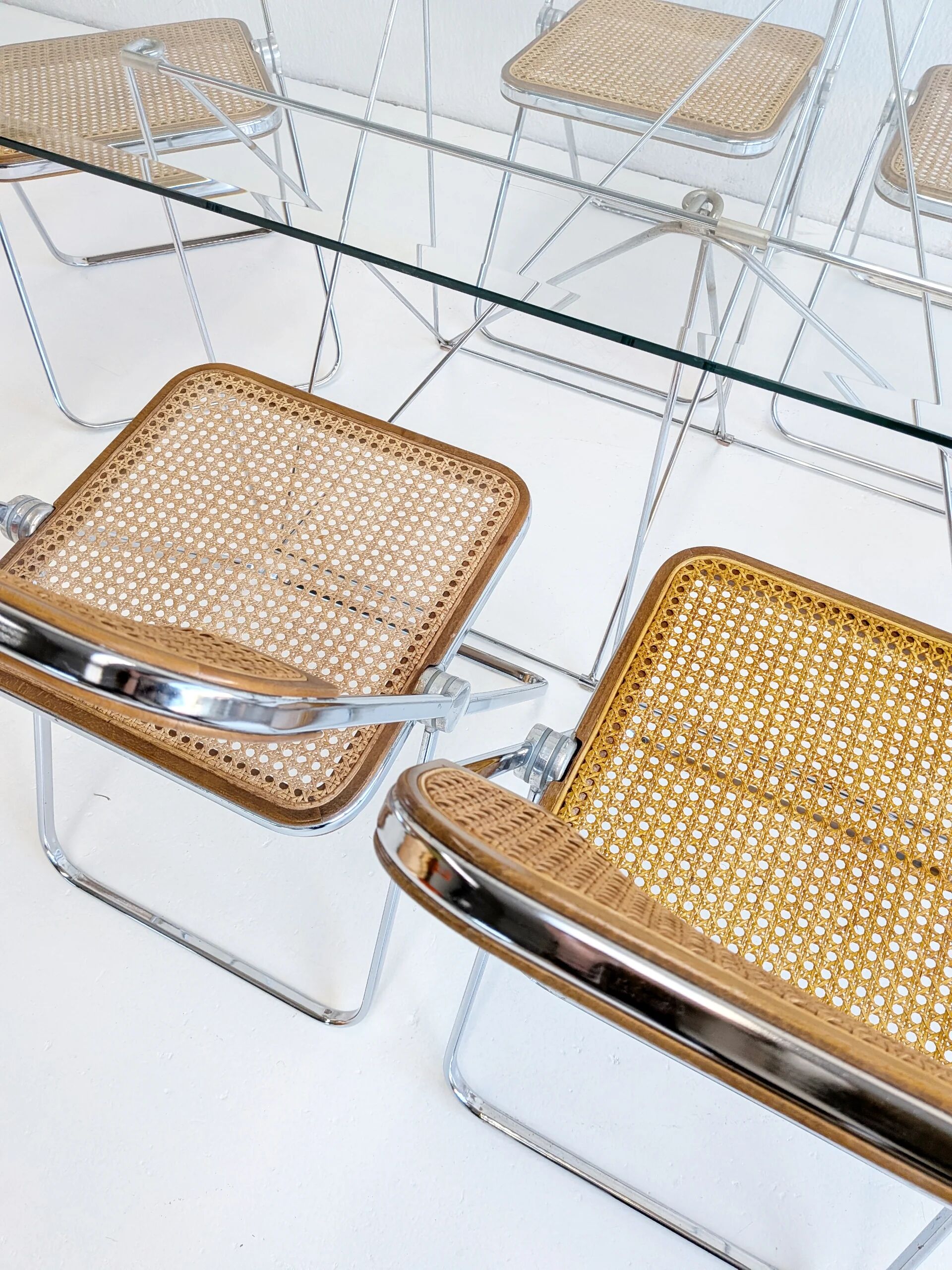 Ensemble de 6 chaises pliantes 'Plia' par Giancarlo Piretti pour Anonima Castelli années 1970