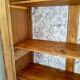 Parisian display cabinet in solid oak