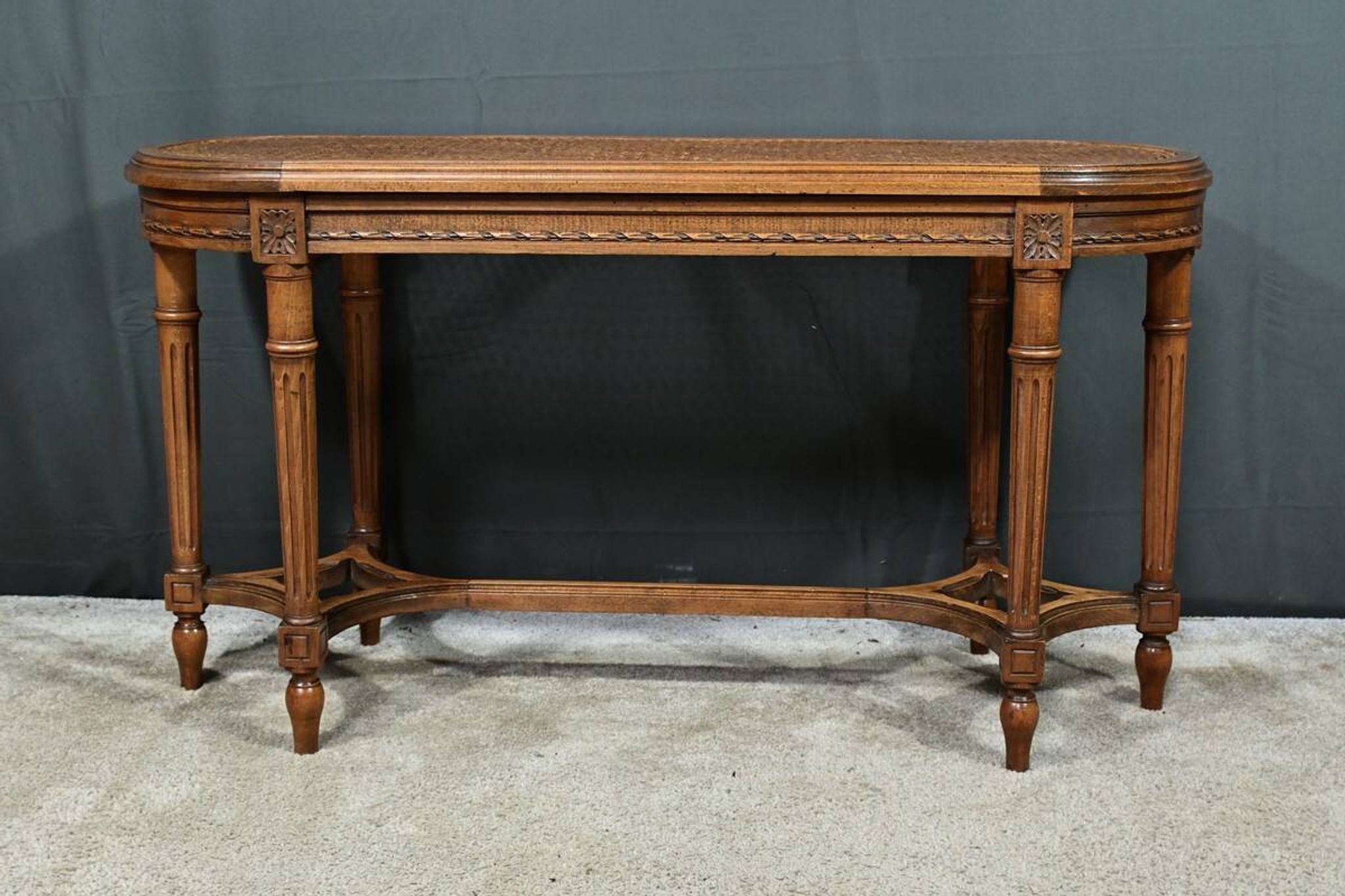 Banc de Piano en Noyer, style Louis XVI – Fin XIXe