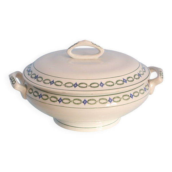 Soupière, Saint Amand, Terre de Fer, manufacture française