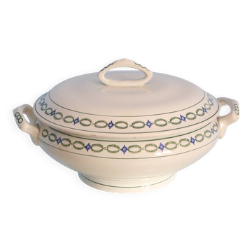 Soup tureen, Saint Amand, Terre de Fer, French manufacturer