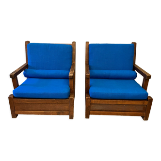 Pair of antique armchairs